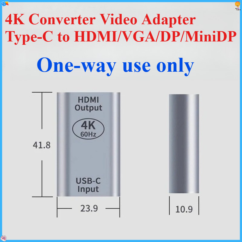 Electronics And Gadgets C - 4K コンバーター ビデオ アダプター Type-C to