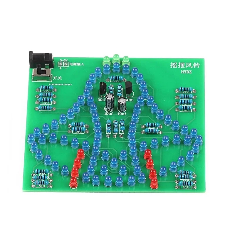 Electronics & Gadgets Beginning With D - ラボ用スイングベル 揺れるウィンドベル 楽しい電子DIYキット 95個のLEDウィンドベル 5V 9V対応