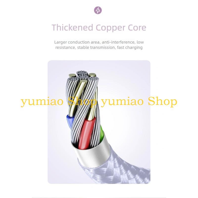 587B ナイロン編組 3 ポート Type C ケーブル  - Electronics And Gadgets C のレビューと価格