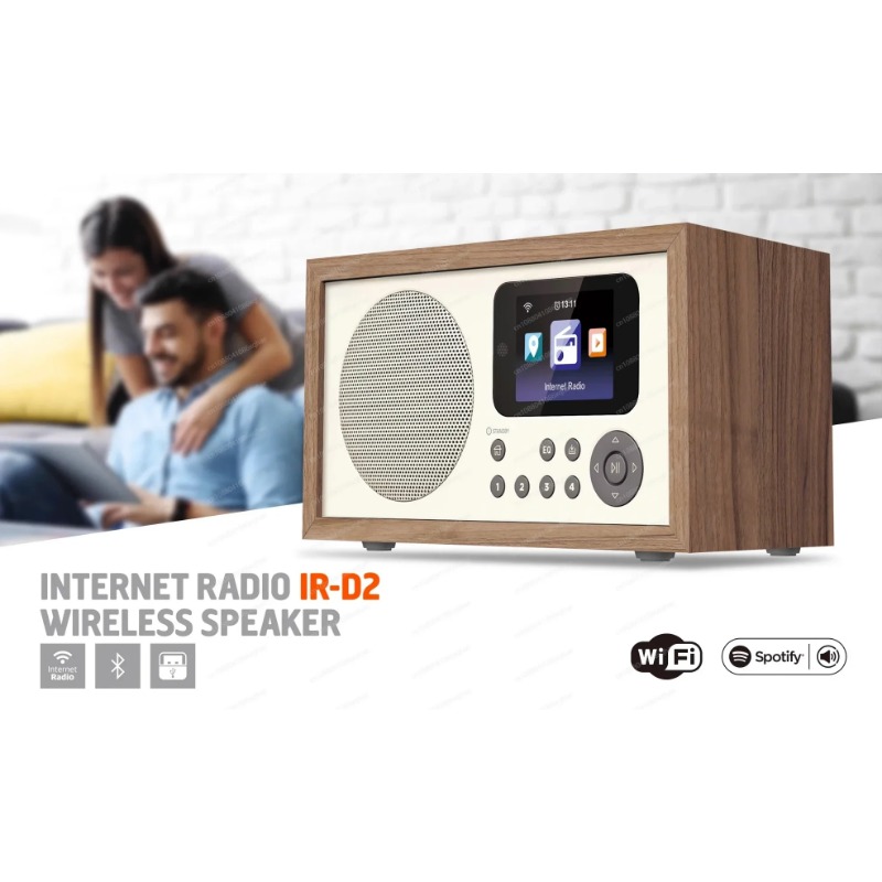 レトロな木製Bluetooth 5.0時計スピーカー DAB - Digital Alarm Clock のレビューと価格