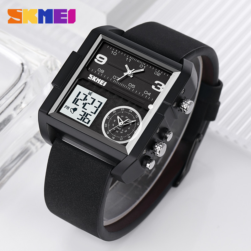 2021 メンズファッションバックライトデジタル腕時計 3B - Digital Alarm Clock のレビューと価格