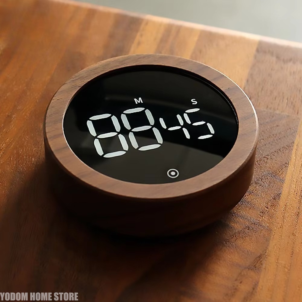 LED電子回転式木目調タイマー、丸型カウントダウンデバイス、 - Electronics And Gadgets With I のレビューと価格